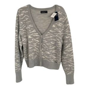Abercrombie & Fitch NWT Fuzzy Soft Open Front‎ Cardigan Sz XL